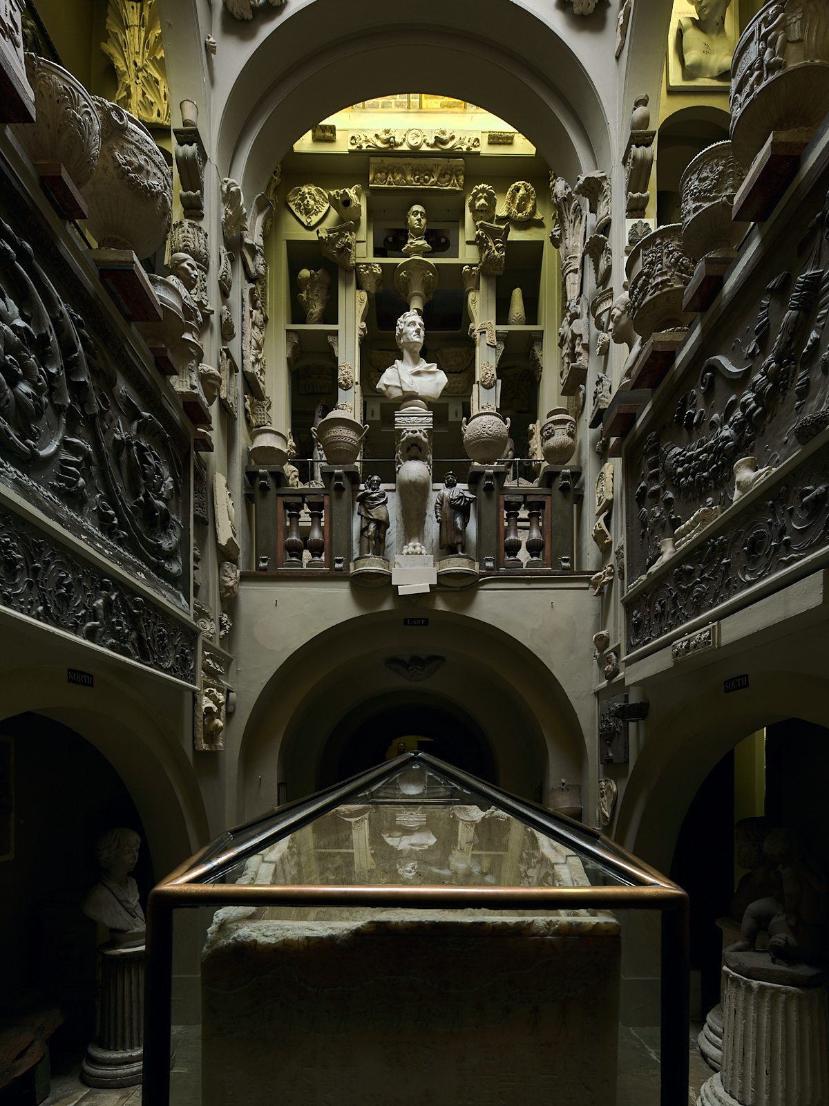 Sir John Soane's Museum — Soane and sarcophagus 